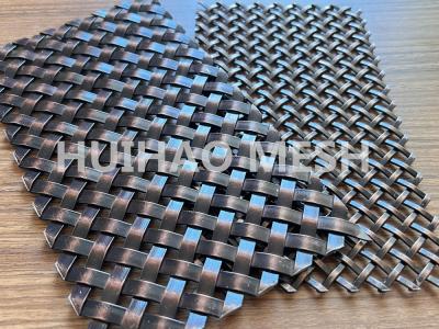 China Furniture Cabinets Architectural Wire Mesh Antique Finish Square Hole Stainless Steel 304 for sale