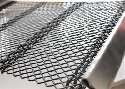 China 65mn Diamond Opening Self Cleaning Screen Mesh Anti Clogging With Steel Wire Bands for sale