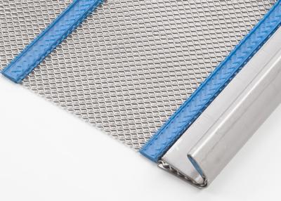 China Carbon Steel 0.9mm Self Cleaning Screen Mesh Woven Wire Square Media With Polyurethane Bands for sale