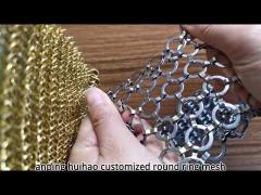 metal ring mesh curtain design
