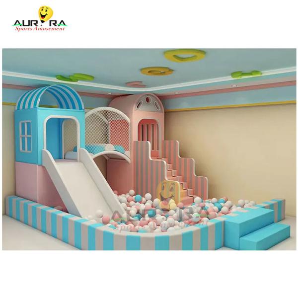 Quality Outdoor Indoor Children Indoor Soft Play Equipment Commercial Pink For for sale