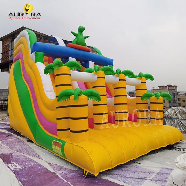 Quality Yellow All Ages Commercial Inflatable Slide Customized For School Events Fun And for sale