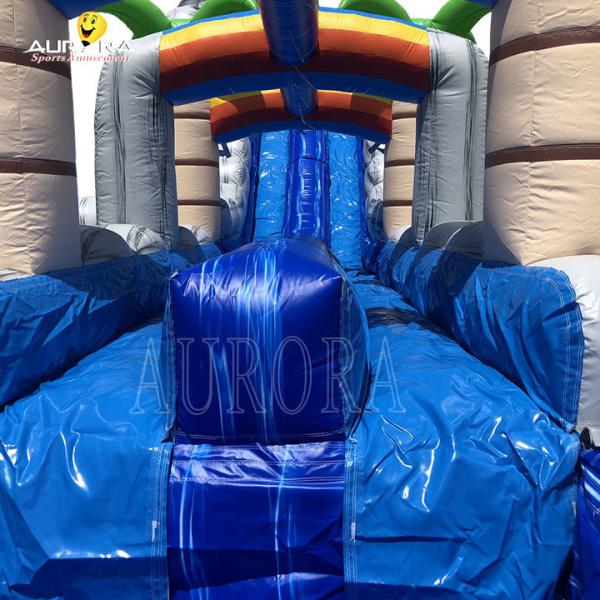Quality Grayish Blue PVC Inflatable Tunnel Slide For Adventure Seekers for sale