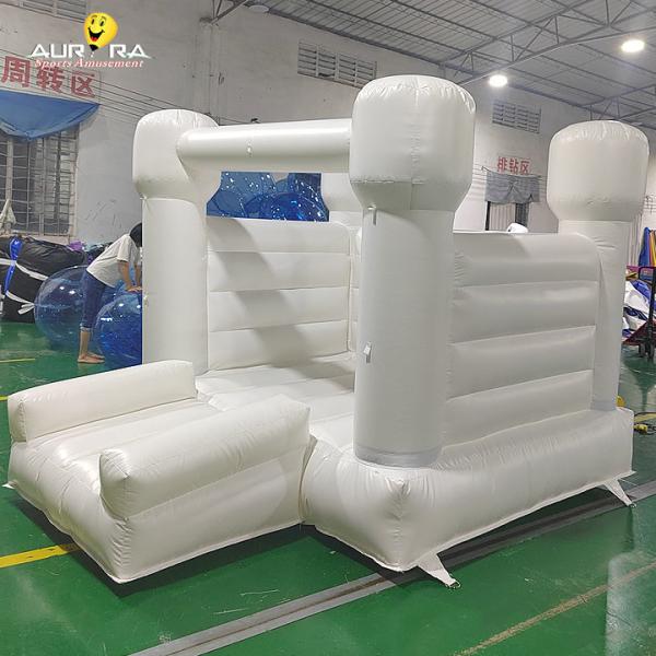 Quality Kids White Soft Play Equipment Playground Ball Pool Pit With Slide for sale