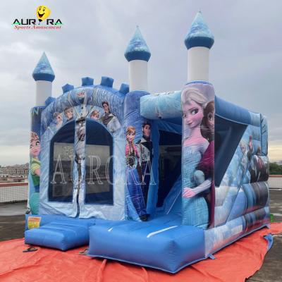 China Backyard Inflatable Moonwalk Bounce House Frozen Jumping Inflatable Bouncer Castle for sale