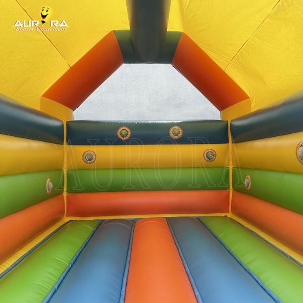Quality Yellow Blue Inflatable Bounce House Bouncy Castle Indoor Outdoor Bouncy House for sale