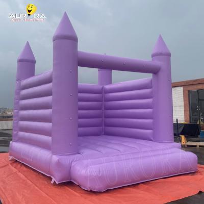 China Inflatable Purple Bouncy Castle Custom Jumping Bouncer For Wedding for sale