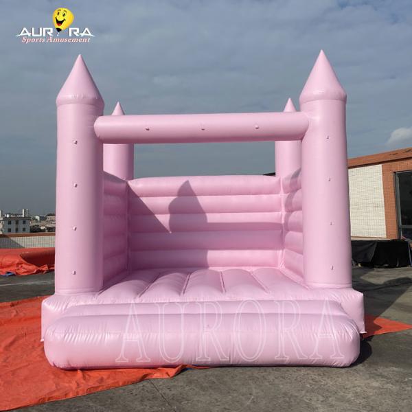 Quality Pink Inflatable Wedding Bouncy Castle PVC Tarpaulin Adult Jumping Castle Bounce for sale