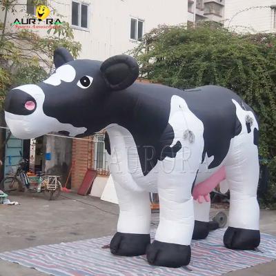 China 5m Length Giant Advertising Inflatables Dairy Cow For Promotion Exhibition for sale