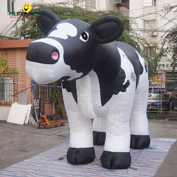 Quality 5m Length Giant Advertising Inflatables Dairy Cow For Promotion Exhibition for sale