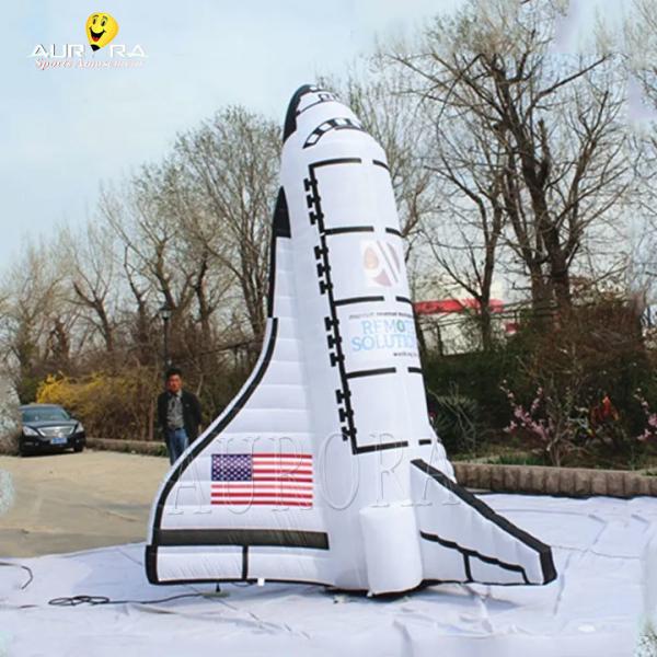 Quality Customized Advertising Inflatables Space Shuttle Blow Up 3m Simulated Aircraft for sale