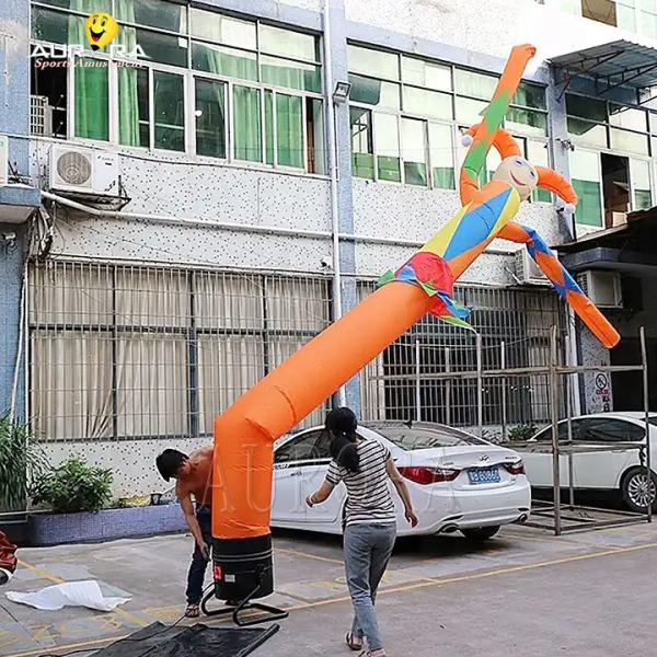 Quality Aurora Inflatable Advertising Signs Dummy Air Puppet Clown Sky Dancer Person for sale