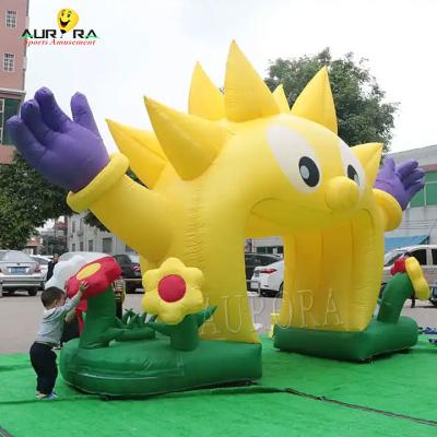 China Commercial Promotional Custom Inflatable Advertising Sunflower Inflatable Arch for sale