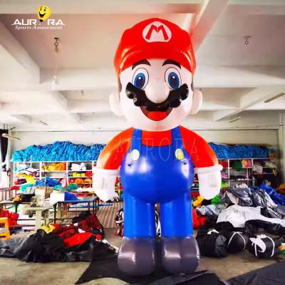 China Advertencias personalizadas inflables Mario Modelos de dibujos animados para el día de los niños en venta
