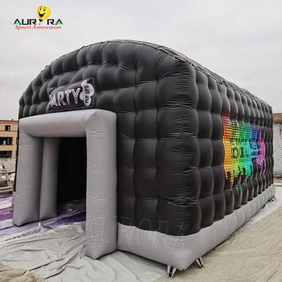 China Portable Inflatable Disco Party Tent Outdoor Backyard Nightclub Blow Up Tent for sale