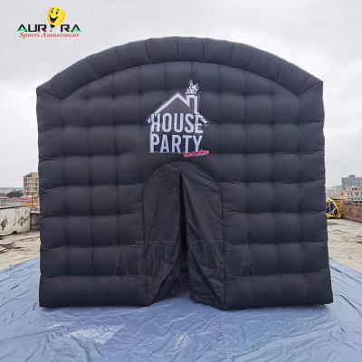 China Black Event Inflatable Nightclub Tent Outdoor Party Inflatable Club Tent for sale
