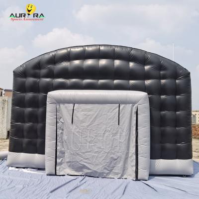 China Black Mobile Inflatable Nightclub Tent Party Bar Disco Portable Disco Tent for sale