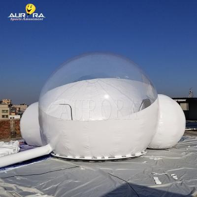 China Casa de bolhas de PVC inflável transparente com túnel de 2m Evento de casamento à venda