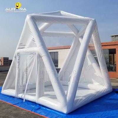 China Outdoor Non Continuous Inflatable Bubble Tent House Convenience PVC White Windproof for sale