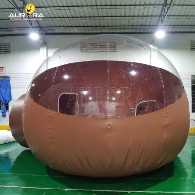 China Transparent Inflatable Bubble House Tent 12ft Customized Color for sale