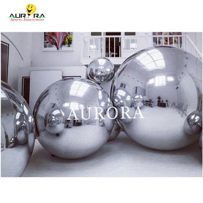 China Inflatable Mirror Sphere Shaped Balloons 1m - 5m diameter For Advertising Activity for sale