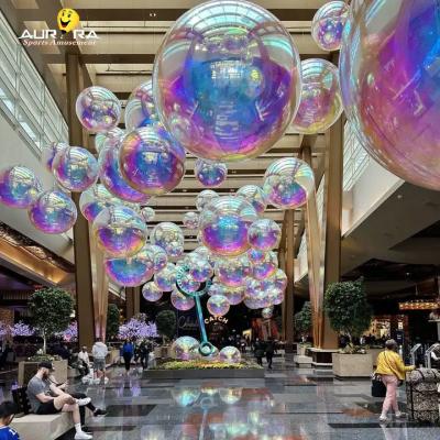 China PVC Colored Decorative Inflatable Mirror Spheres Customized Large Mirror Ball for sale