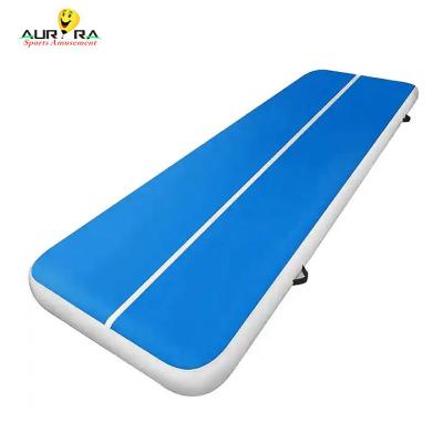 China 10m 12m Air Track Inflatable Gymnastics Mat Fitness Commercial Gym Mat Customized for sale