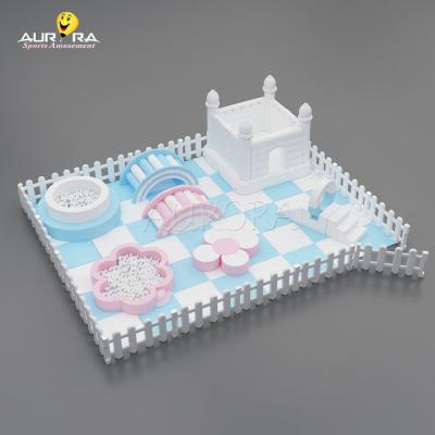 China Equipo de juegos para juegos blandos juegos al aire libre rosa azul blanco interior en venta