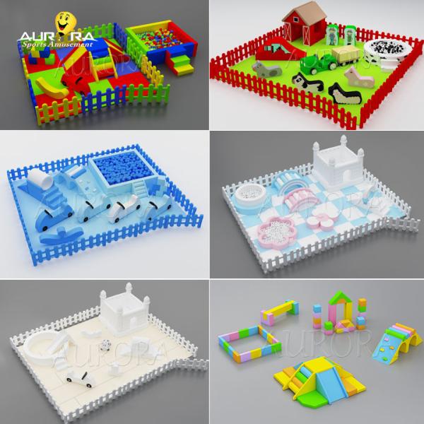 Quality White Soft Play Equipment Set Play Yard Fence Pe Outdoor Kids Customized for sale
