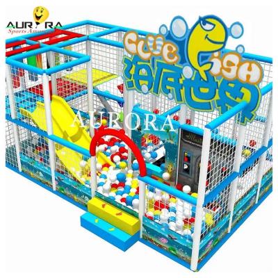 Cina Soft Play Wholesale Hot Sale Indoor Playground Equipment For Children Blue in vendita