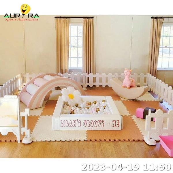 Quality Hot sale tan Beige soft play set soft play tunnel children indoor equipment for sale