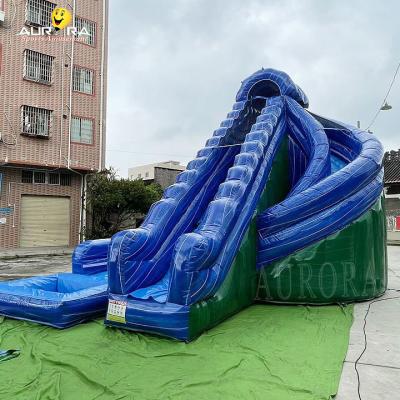 中国 Commercial Inflatable Water Slide Swim Pool Jumping Castles Water Slides 販売のため