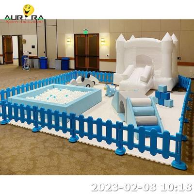 China Customized Kids Play Blue Soft Ball Pit Indoor Soft Play Equipment Digitial Printing for sale