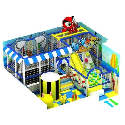 China Soft Play Equipment Indoor Playground Marine Theme Trampoline Equipment zu verkaufen