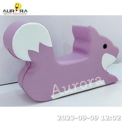 China Purple Soft Play Toddler Party Hire Rockers Animals Kids Soft Play Equipment for sale