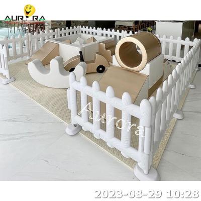 China Pastel Soft Play Equipment Set Preschool center soft play foam mat ball pit kids for sale