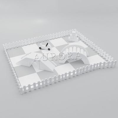 Chine Jeux doux Blanc gris Terrain de jeux pour enfants Location d'équipement de jeux doux à vendre