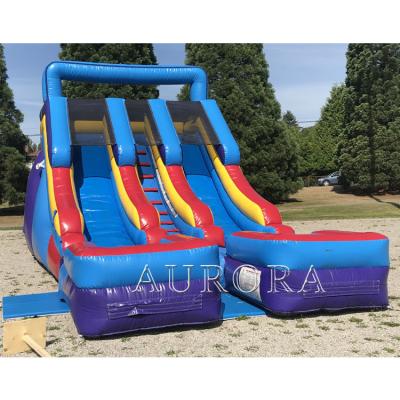 China Pvc Tarpaulin Inflatable Water Slides For Pool Giant Inflatable Bouncer Slide for sale
