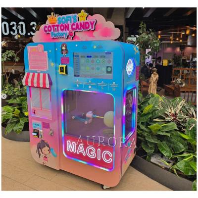 China Cotton Candy Vending Machine Commerciële volledig automatische Candy Floss Vending Machine Te koop