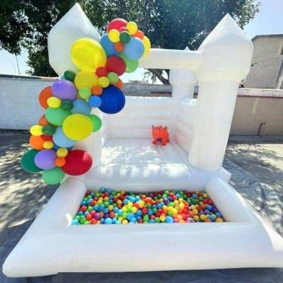 China Inflatable Bouncer Castle White Bouncer Inflatable Bounce House With Ball Pit Pool for sale