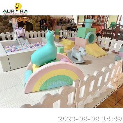 Китай Бело-зеленый детский мягкий игровой пенообразный блок игровой набор с мягким игровым оборудованием продается