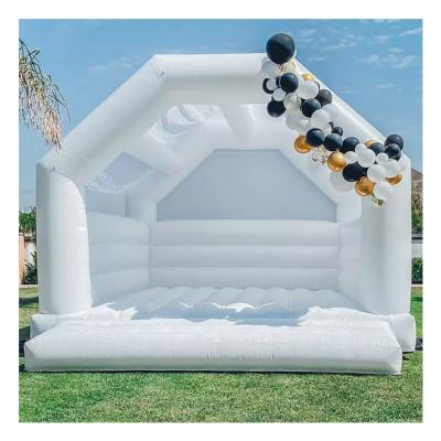 China Wedding Decoration Inflatable White Bouncy Castle Inflatable Bounce House For Sale for sale