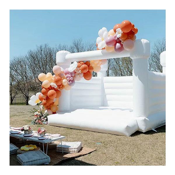 Quality Wedding Decoration Inflatable White Bouncy Castle Inflatable Bounce House For for sale