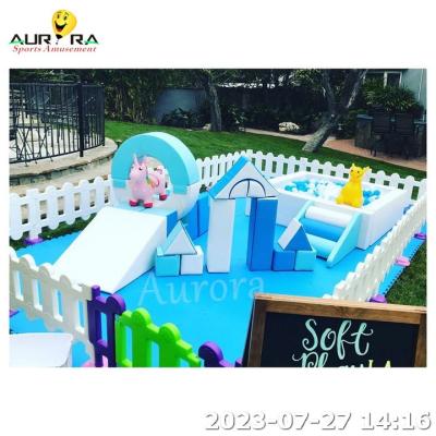 China Soft Play Climbers Equipment Outdoor Kids Amusement Blue Ball Pit Indoor Playground for sale