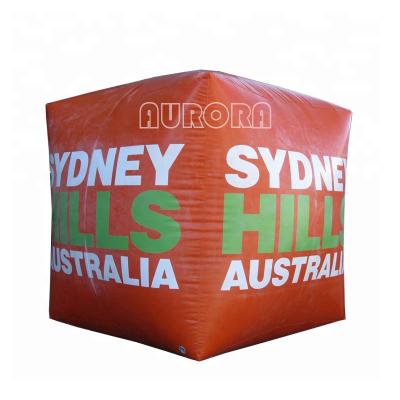 Cina Customized Inflatable Swim Buoy With Logo Inflatable Square Buoy Water Floating Cube in vendita