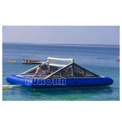 Китай Outdoor Floating Inflatable Volleyball Field Inflatable Water Beach Volleyball Court продается