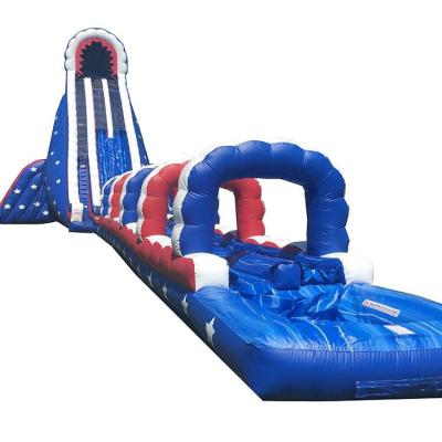 中国 Kids Inflatable Water Slide double lane inflatable water slide Heavy duty USA 販売のため