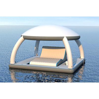 Chine AquaBanas Inflatable Floating Party Platform For Yacht  With Tent 10 Person à vendre