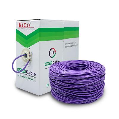 China KICO Network Ethernet Cable CAT6 UTP 305m Lan Cable Indoor Cat6 Internet Cable Factory Manufacturers Purple Color for sale