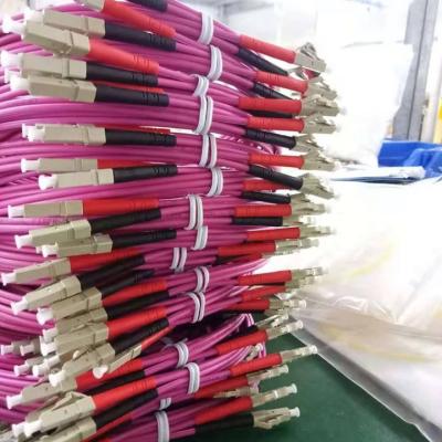 China fiber patch cord OM4 LC/UPC-LC/UPC     1.5M 3M 5M 10M for sale